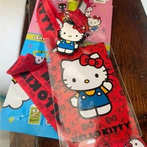 NWT hello kitty sanrio lanyard card holder necklace